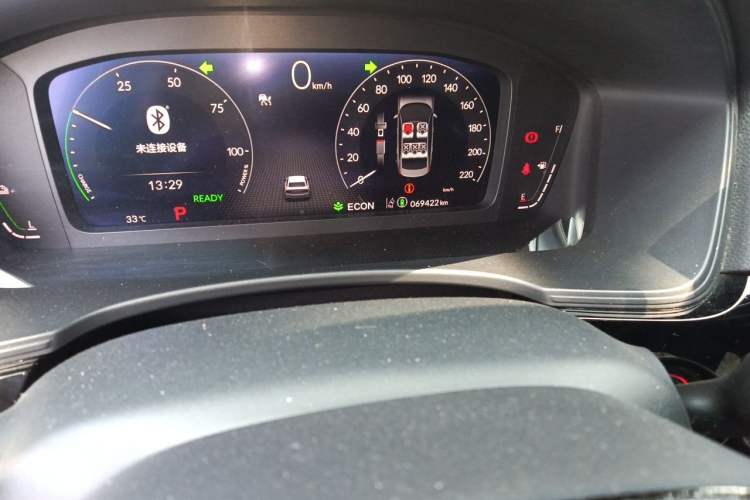 Used Honda Civic 2023 2.0L eHEV Sharp Edition Odometer Close Up