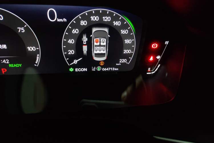 Used Honda Civic 2023 2.0L eHEV Swift Edition Odometer Close Up