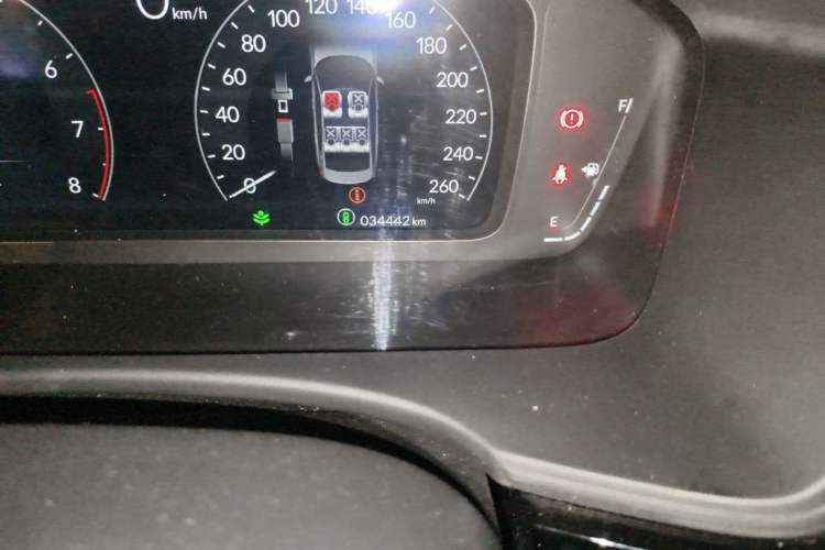 Used Honda Civic 2023 240TURBO CVT Dynamic · Center Stage Special Edition Odometer Close Up