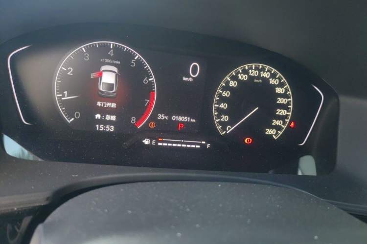Used Honda Civic 2023 HATCHBACK 240TURBO CVT Zhiyue Edition Odometer Close Up