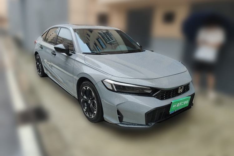 Used Honda Civic 2025 240TURBO CVT SmartFun Pro Front Right 45 Deg