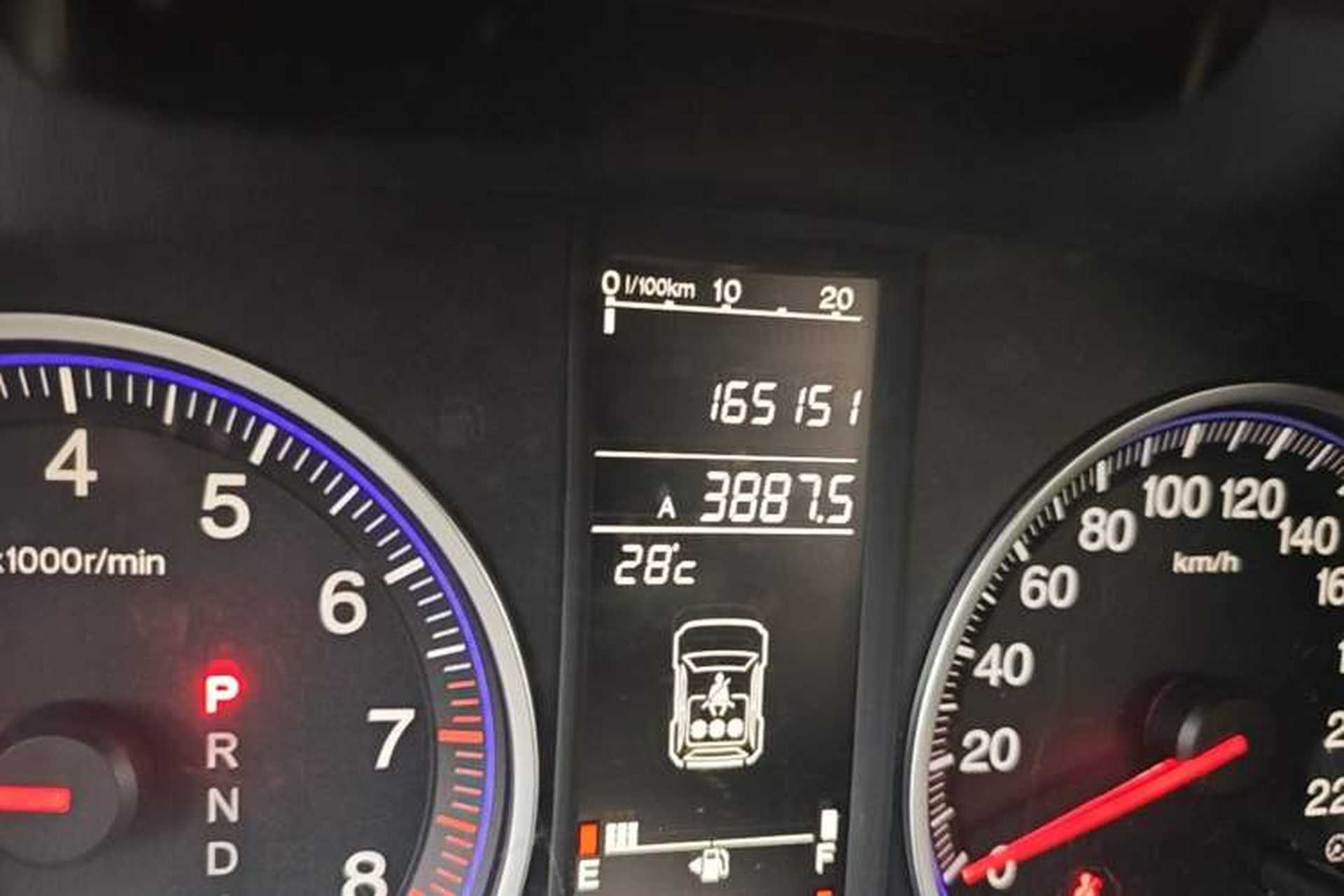 Used Honda CR-V 2008 2.0L automatic two-wheel drive urban version Odometer Close Up