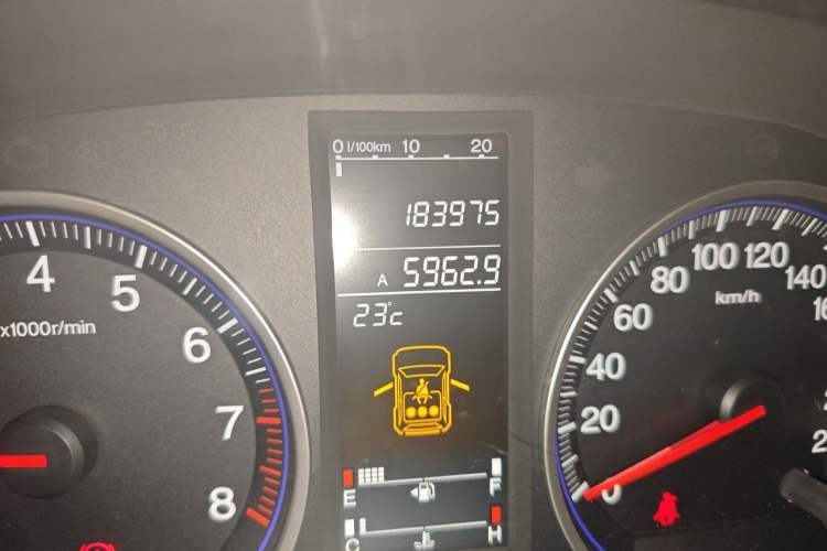 Used Honda CR-V 2008 2.0L manual two-wheel drive urban version Odometer Close Up