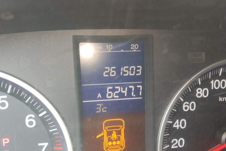 Used Honda CR-V 2010 2.0L Automatic Four-Wheel Drive Classic Edition Odometer Close Up