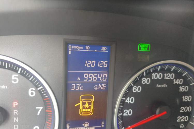 Used Honda CR-V 2010 2.4L Automatic Four-Wheel Drive Prestige Edition Odometer Close Up
