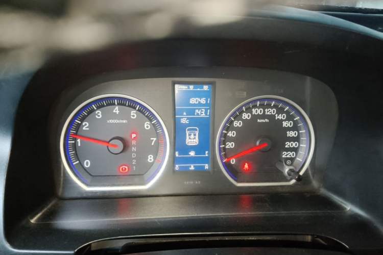 Used Honda CR-V 2010 2.0L Automatic Four-Wheel Drive Classic Edition Odometer Close Up