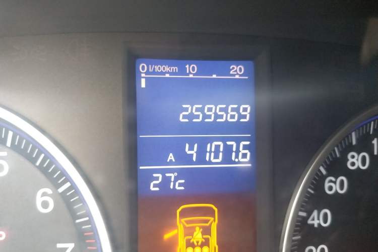 Used Honda CR-V 2010 2.0L Automatic Four-Wheel Drive Classic Edition Odometer Close Up