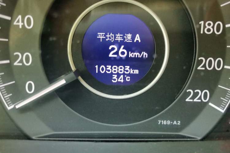 Used Honda CR-V 2012 2.4L four-wheel drive luxury version Odometer Close Up