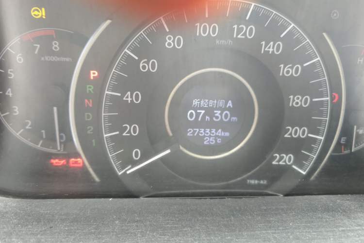 Used Honda CR-V 2012 2.0L two-wheel drive urban version Odometer Close Up