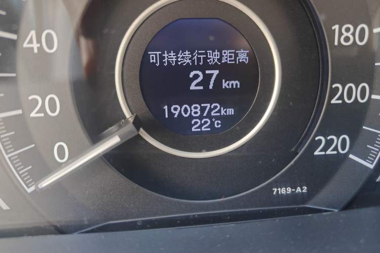 Used Honda CR-V 2012 2.4L Four-wheel Drive Prestige Edition Odometer Close Up