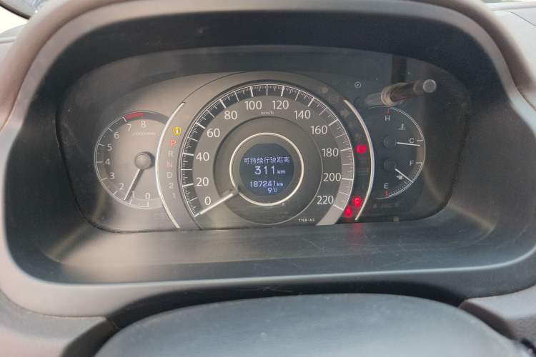 Used Honda CR-V 2013 2.4L four-wheel drive luxury version Odometer Close Up