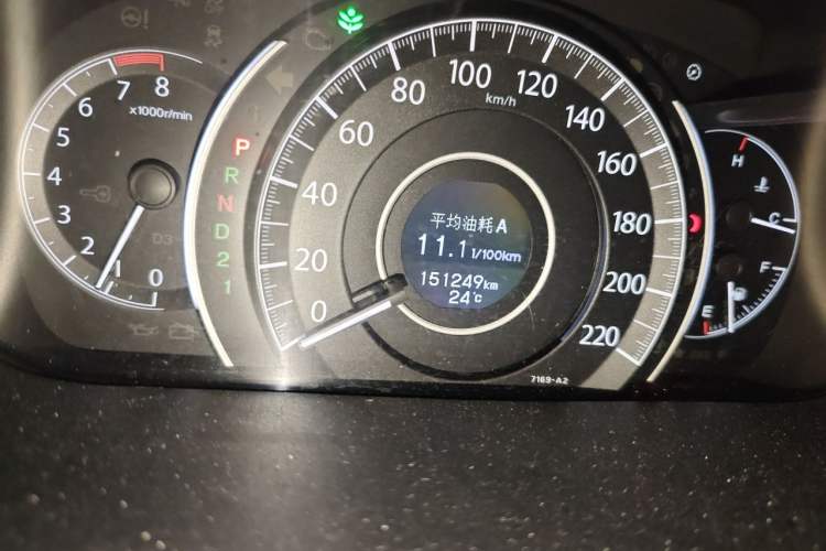 Used Honda CR-V 2013 2.4L four-wheel drive luxury version Odometer Close Up