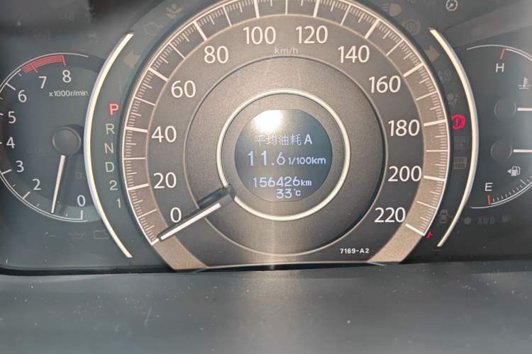 Used Honda CR-V 2013 2.0L Four-wheel Drive Classic Edition Odometer Close Up