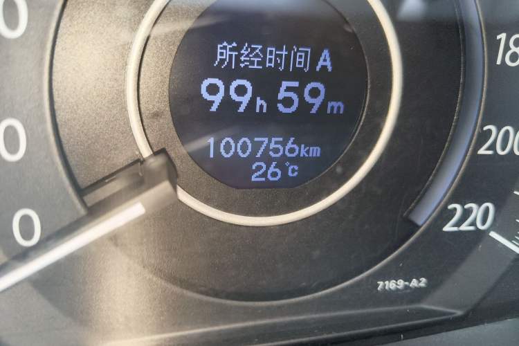Used Honda CR-V 2013 2.4L four-wheel drive luxury version Odometer Close Up