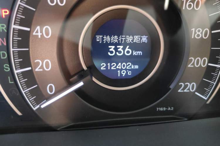 Used Honda CR-V 2015 2.4L four-wheel drive luxury version Odometer Close Up