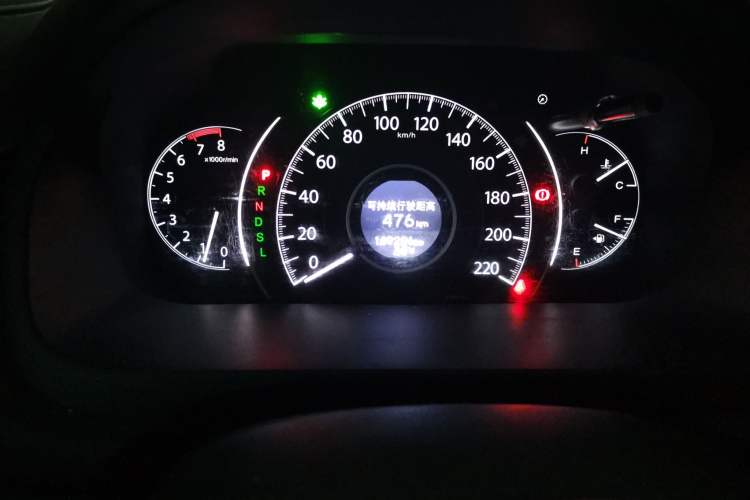 Used Honda CR-V 2015 2.4L two-wheel drive luxury version Odometer Close Up