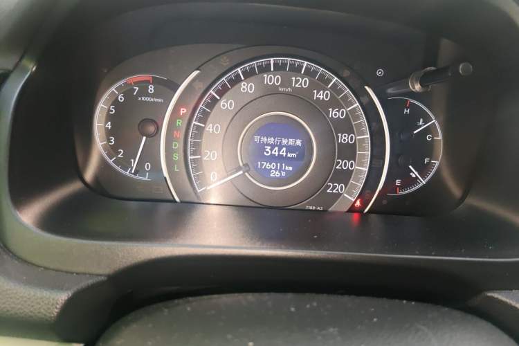 Used Honda CR-V 2015 2.4L two-wheel drive luxury version Odometer Close Up