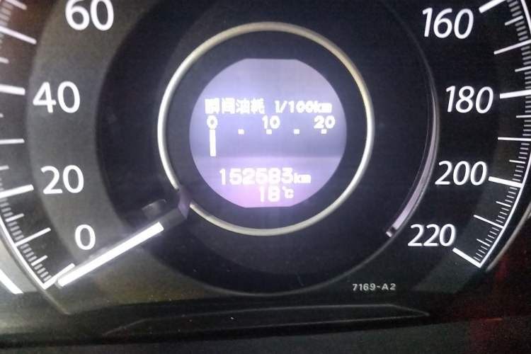 Used Honda CR-V 2015 2.0L two-wheel drive Fashion Edition Odometer Close Up