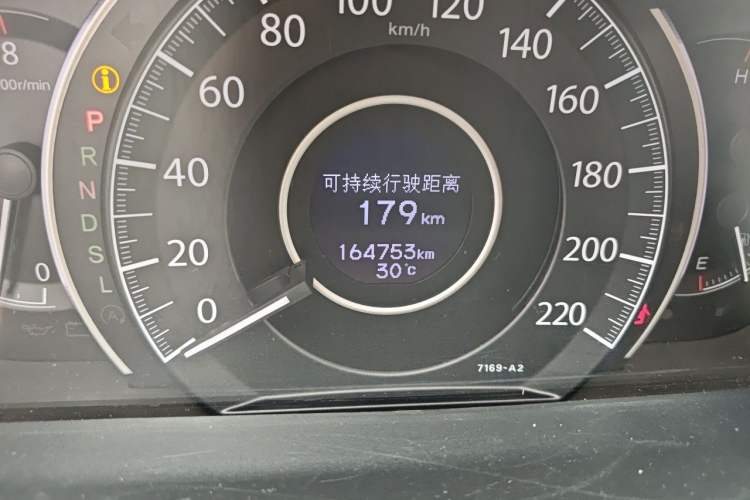 Used Honda CR-V 2015 2.4L two-wheel drive luxury version Odometer Close Up