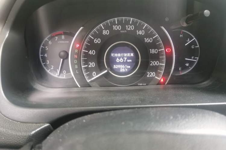 Used Honda CR-V 2015 2.0L two-wheel drive urban version Odometer Close Up