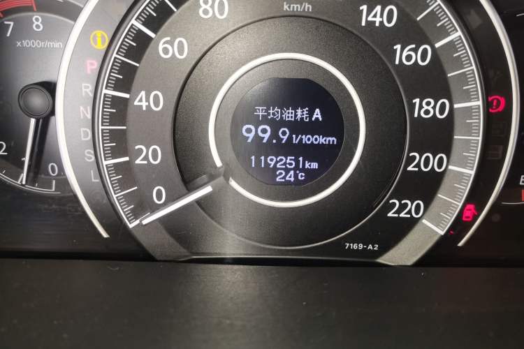 Used Honda CR-V 2015 2.4L two-wheel drive luxury version Odometer Close Up