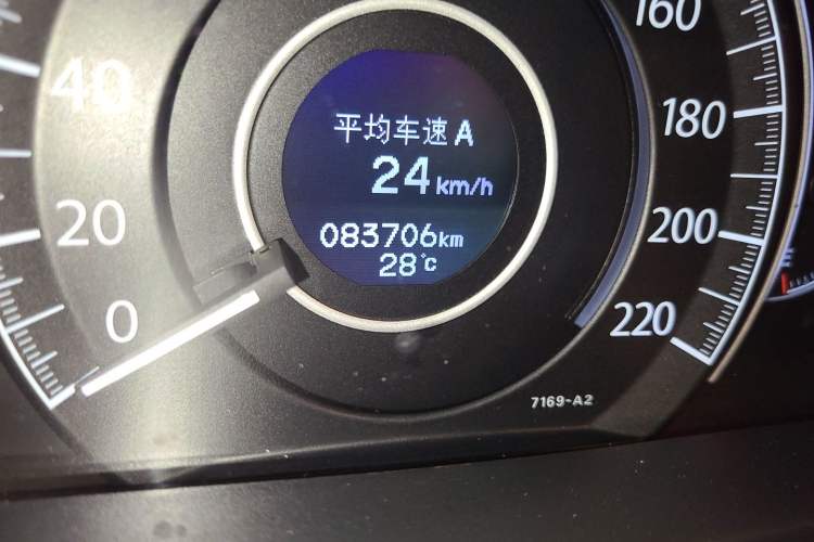 Used Honda CR-V 2015 2.4L two-wheel drive luxury version Odometer Close Up