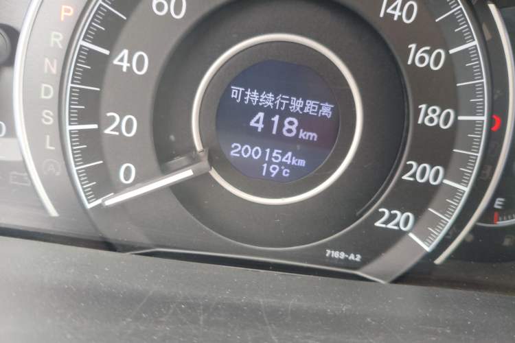 Used Honda CR-V 2015 2.4L two-wheel drive luxury version Odometer Close Up