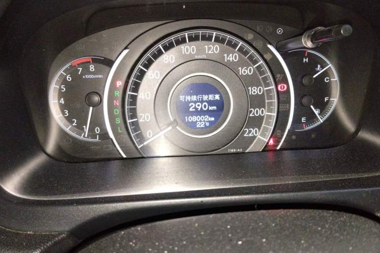 Used Honda CR-V 2015 2.4L two-wheel drive luxury version Odometer Close Up