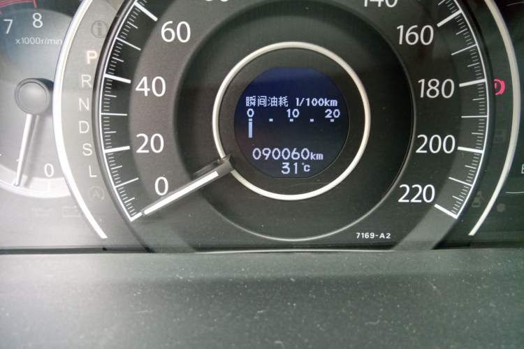 Used Honda CR-V 2015 2.0L two-wheel drive Fashion Edition Odometer Close Up