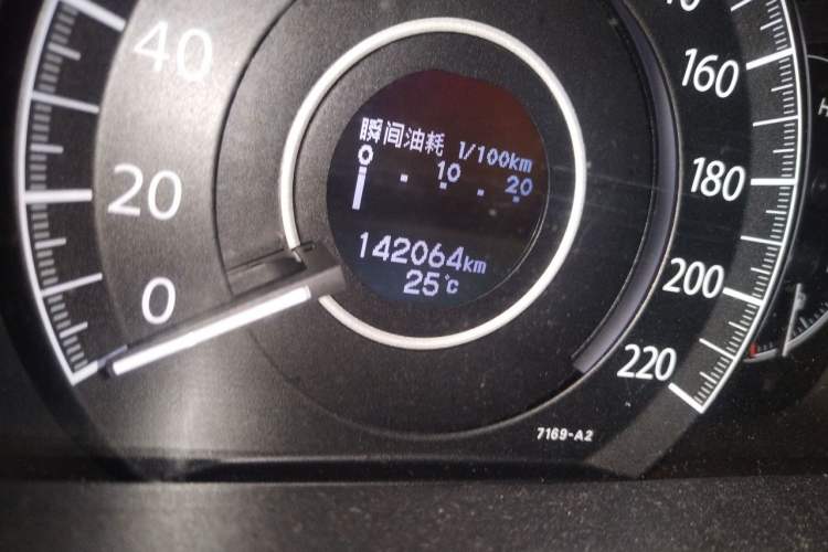 Used Honda CR-V 2015 2.0L two-wheel drive Fashion Edition Odometer Close Up