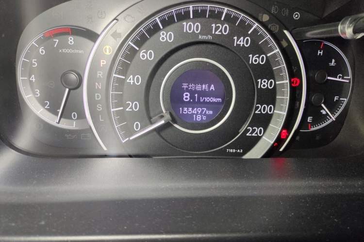 Used Honda CR-V 2015 2.0L two-wheel drive urban version Odometer Close Up