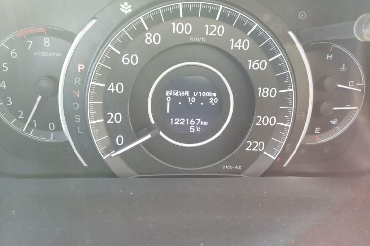 Used Honda CR-V 2015 2.0L two-wheel drive Fashion Edition Odometer Close Up