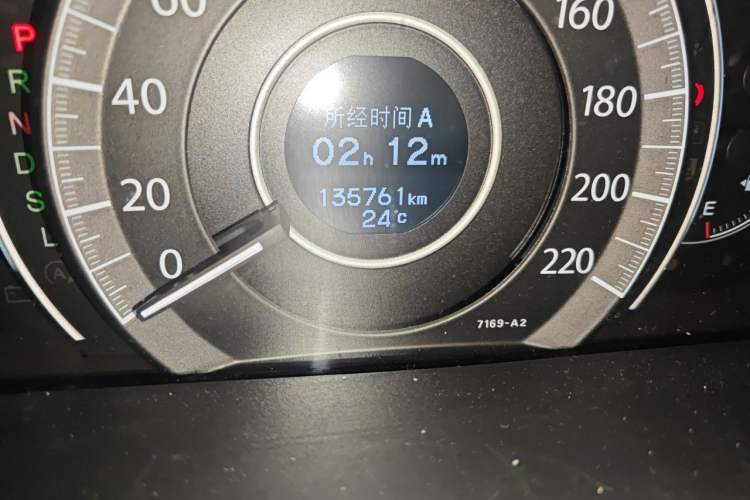 Used Honda CR-V 2015 2.4L two-wheel drive luxury version Odometer Close Up