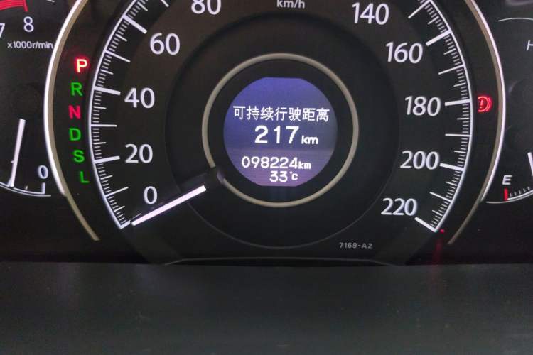 Used Honda CR-V 2015 2.0L two-wheel drive urban version Odometer Close Up
