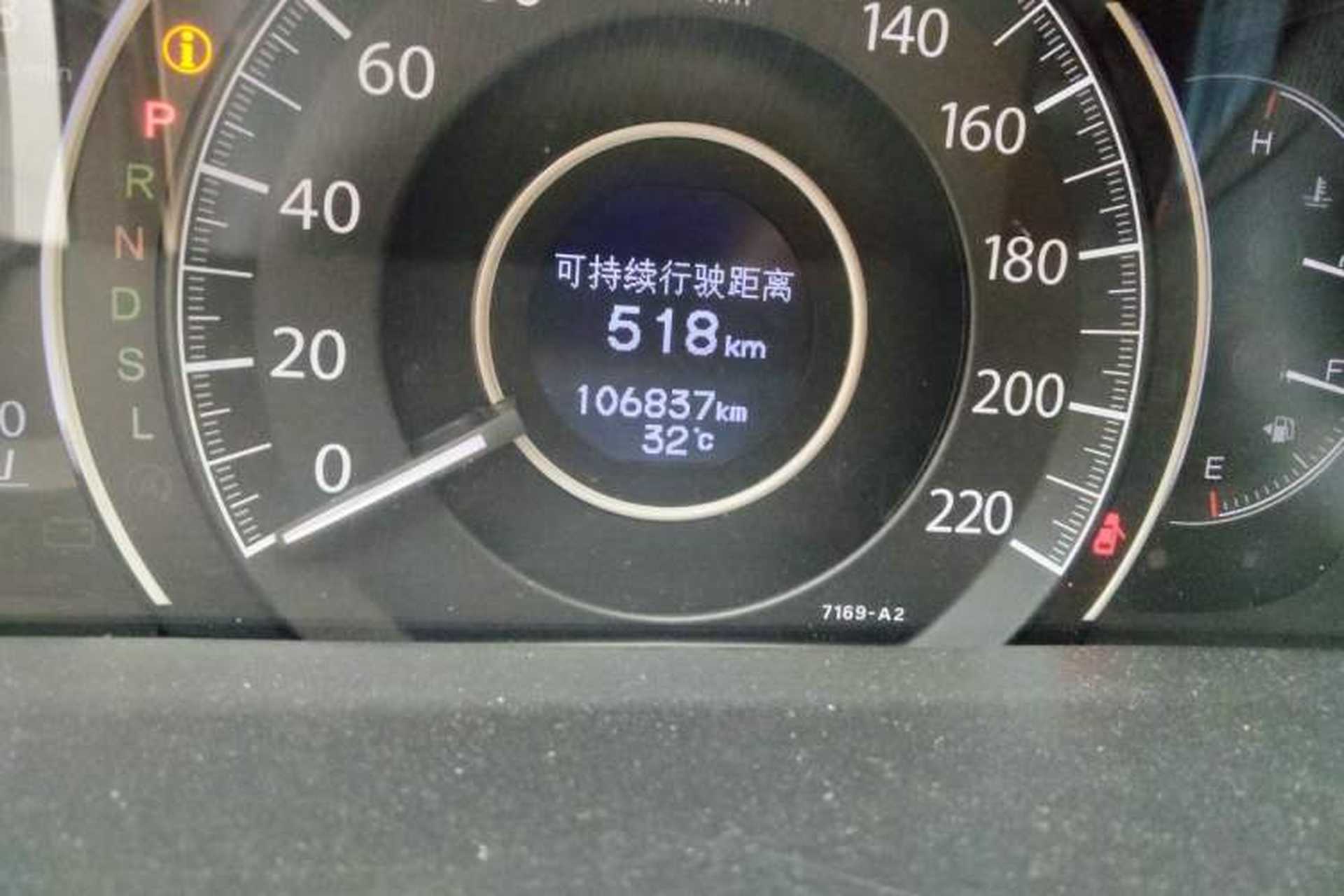 Used Honda CR-V 2015 2.0L two-wheel drive Fashion Edition Odometer Close Up