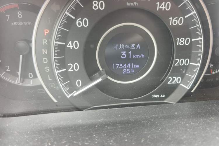 Used Honda CR-V 2015 2.4L four-wheel drive luxury version Odometer Close Up