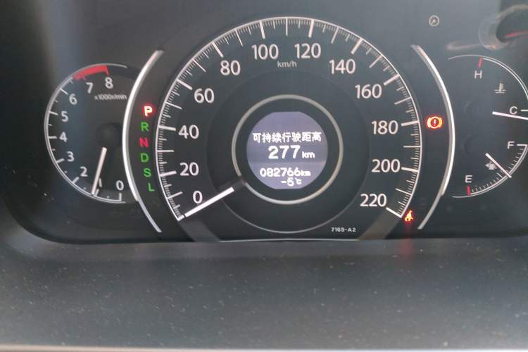 Used Honda CR-V 2015 2.0L two-wheel drive urban version Odometer Close Up