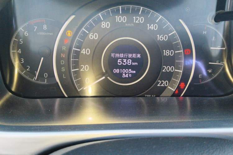 Used Honda CR-V 2015 2.4L two-wheel drive luxury version Odometer Close Up