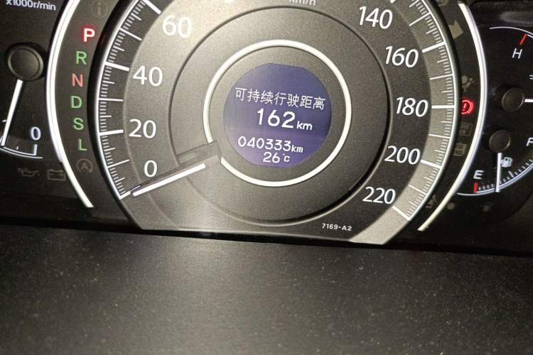 Used Honda CR-V 2015 2.4L two-wheel drive luxury version Odometer Close Up