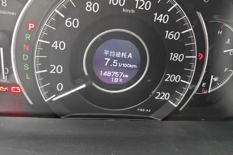 Used Honda CR-V 2016 2.0L two-wheel drive Urban Edition Odometer Close Up