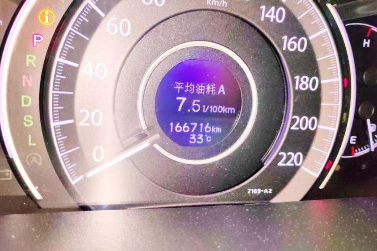 Used Honda CR-V 2016 2.0L two-wheel drive Urban Edition Odometer Close Up