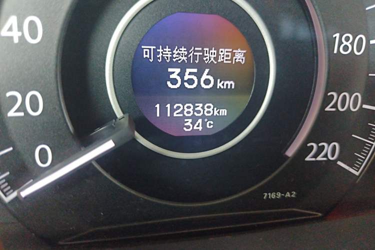 Used Honda CR-V 2016 2.0L two-wheel drive Urban Edition Odometer Close Up