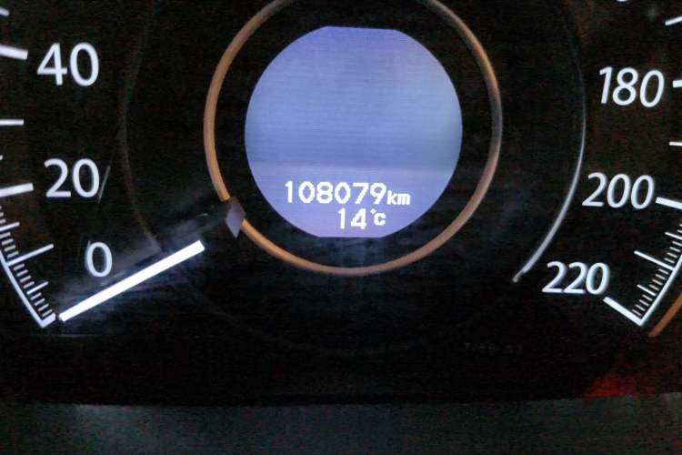 Used Honda CR-V 2016 2.0L two-wheel drive Urban Edition Odometer Close Up