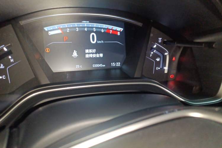 Used Honda CR-V 2017 240TURBO CVT Four-Wheel Drive Prestige Edition Odometer Close Up