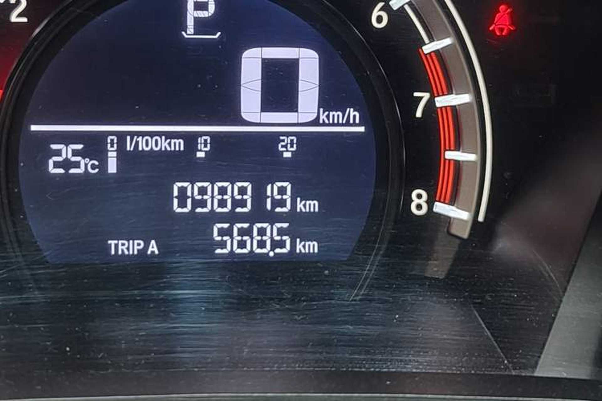 Used Honda CR-V 2017 240TURBO CVT 2WD Urban Edition Odometer Close Up