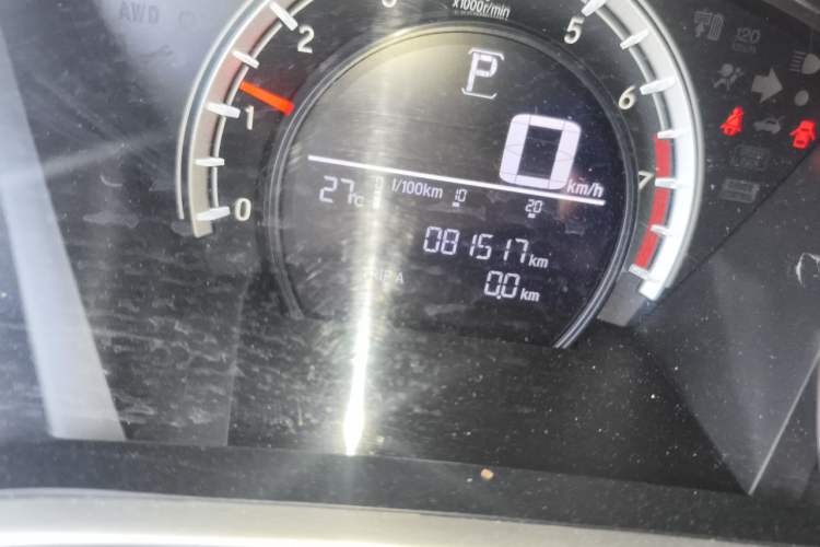 Used Honda CR-V 2017 240TURBO CVT 2WD Urban Edition Odometer Close Up
