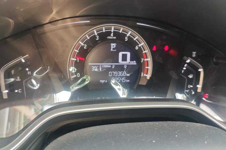 Used Honda CR-V 2017 240TURBO CVT 2WD Urban Edition Odometer Close Up