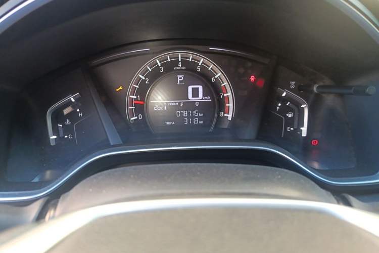 Used Honda CR-V 2017 240TURBO CVT 2WD Urban Edition Odometer Close Up