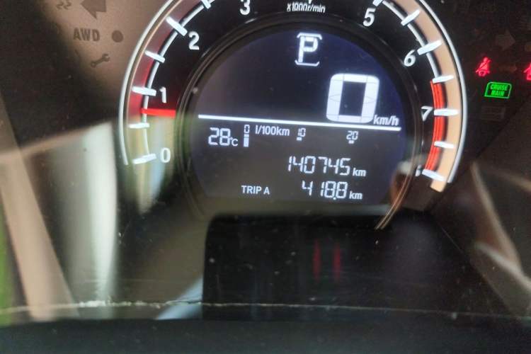 Used Honda CR-V 2019 240TURBO CVT 2WD Comfort Version China VI Emission Standard Odometer Close Up