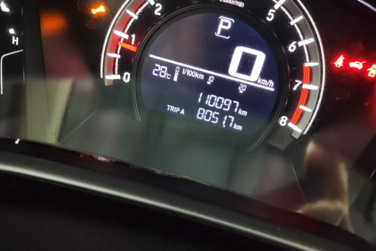 Used Honda CR-V 2019 Brilliant Edition 240TURBO CVT 2WD Comfort Version China VI Emission Standard Odometer Close Up